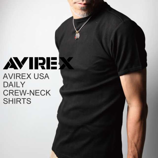 アヴィレックス AVIREX AVG クルーネック Tシャツ 040 CORAL