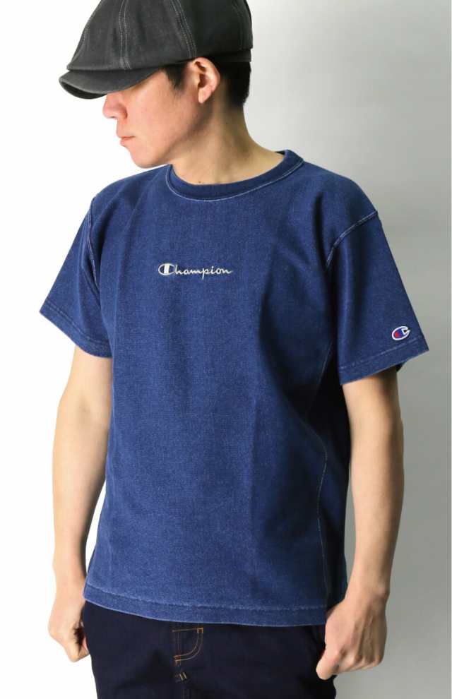 Champion チャンピオン リバースウィーブ インディゴ Tシャツ カットソー メンズ レディースの通販はau Pay マーケット リトム