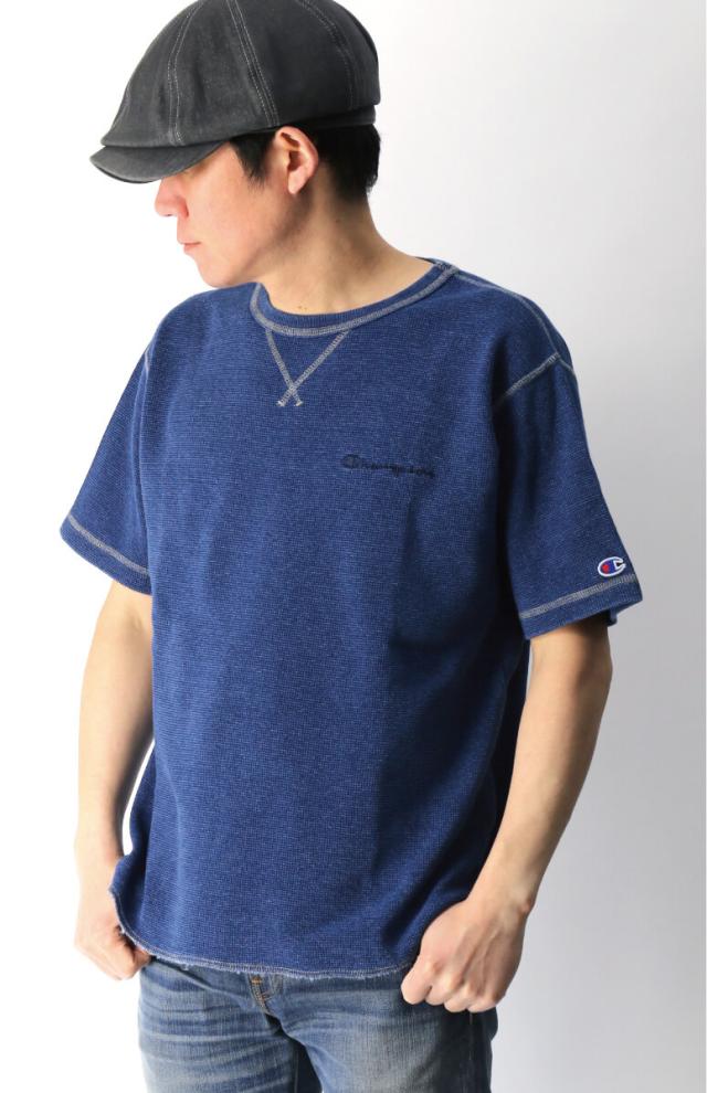 Champion チャンピオン インディゴ サーマル Tシャツ カットソー メンズ レディースの通販はau Pay マーケット リトム