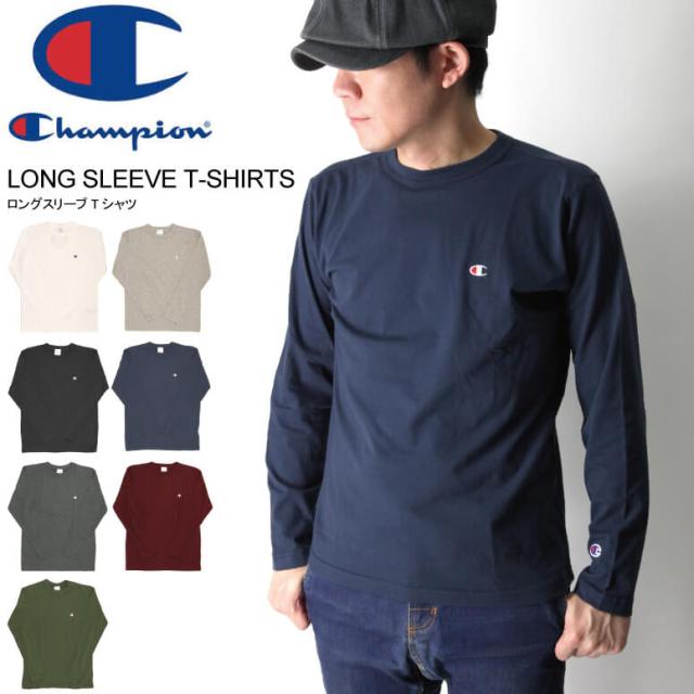 Champion チャンピオン ロングスリーブ Tシャツ ロンt カットソー ワンポイント メンズ レディースの通販はau Pay マーケット リトム