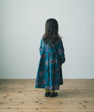 無条件ポイント5倍 コットン起毛ボタニカルプリントワンピース Blue 子供服 ワンピース キッズ 女子 かわいい 秋冬 長袖 女の子秋の通販はau Pay マーケット ママさんを応援するお店 木原商店