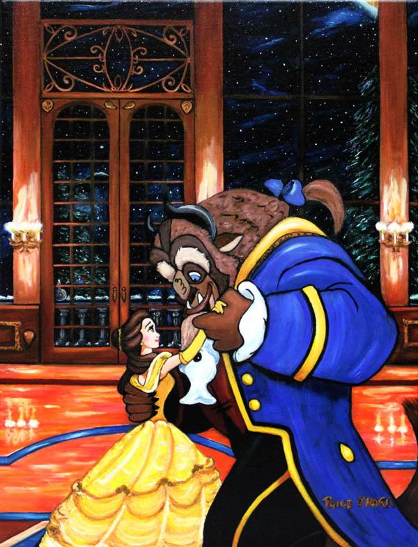 ディズニー 美女と野獣 ファーストダンス 作品証明書 展示用フック付 限定1500部キャンバスジークレ インテリア アート Disneyの通販はau Pay マーケット アートショップ フォームス Au Pay マーケット店