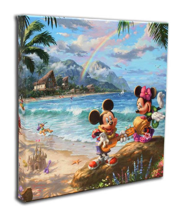 ディズニー トーマス キンケード ミッキー ミニー イン ハワイ 作品証明書 展示用フック付キャンバスジークレ インテリア アーの通販はau Pay マーケット アートショップ フォームス Au Pay マーケット店