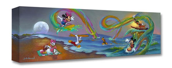 ディズニー絵画 ディズニープレゼント ミッキーマウス クレイジー ウエーブ 作品証明書 展示用フック付 限定1500部キャンバスジークレの通販はau Pay マーケット アートショップ フォームス Au Pay マーケット店