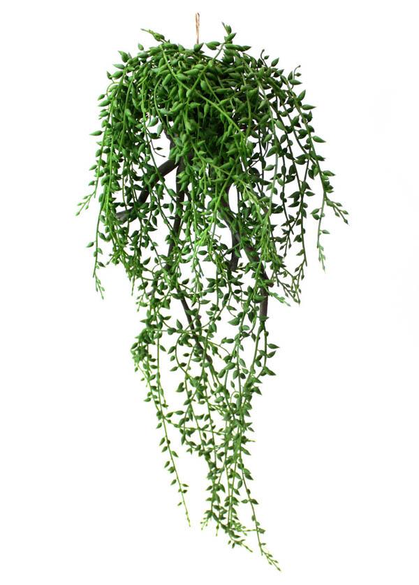観葉植物 フェイクグリーン グリーンネックレス 着生 麻紐付き インテリア 造花 ガーデン 雑貨 Diyの通販はau Pay マーケット アートショップ フォームス Au Pay マーケット店