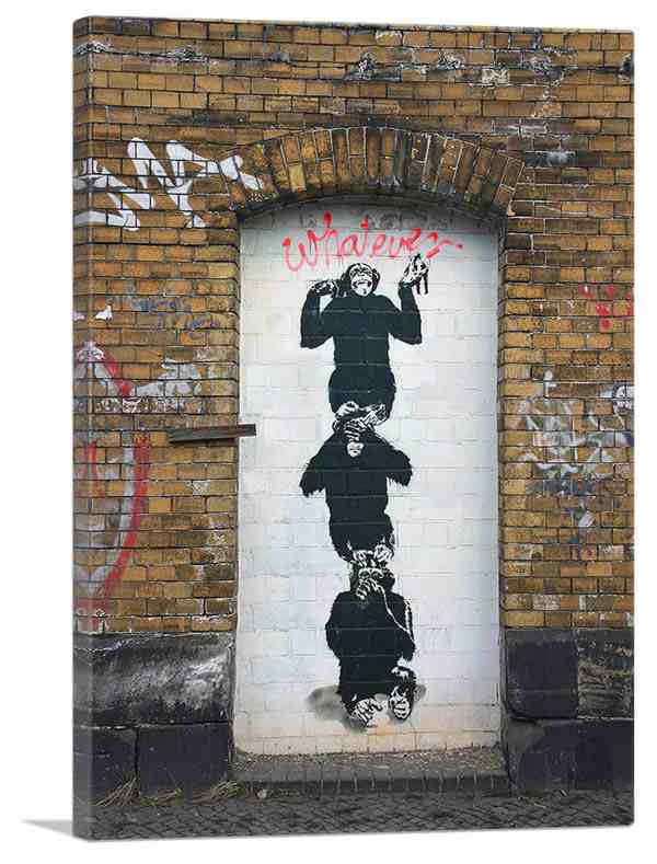 バンクシー モンキー ビジネス Monkey Business キャンバスジークレ インテリア 絵画インテリア Banksy の通販はau Pay マーケット アートショップ フォームス Au Pay マーケット店