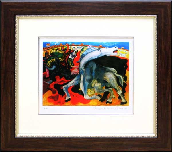 パブロ ピカソ リトグラフ 傷ついた闘牛士 1933 真正証明書付き パブロ