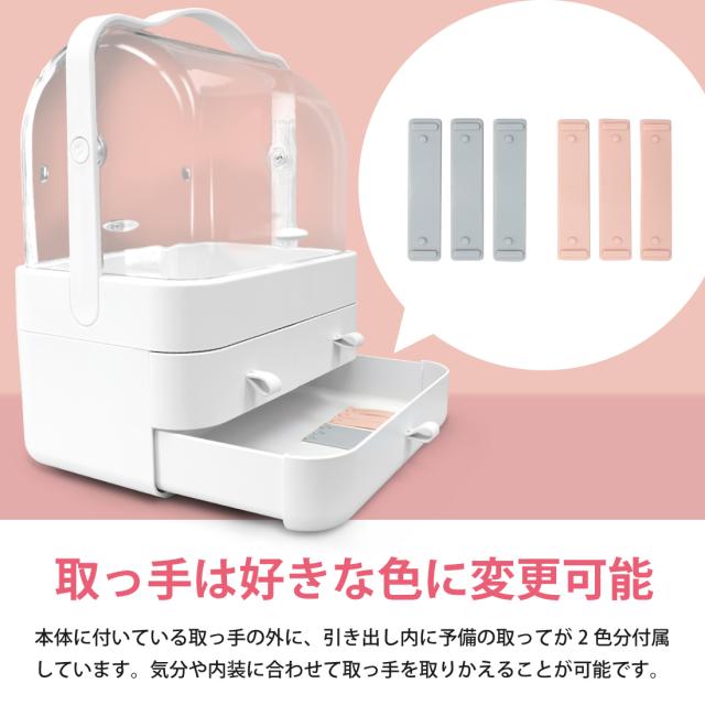 化粧品収納ボックス大容量 防塵 防水 ジュエリーケース ふた付き3sf メイクボックス コスメボックス 化粧品収納ボックス メイク