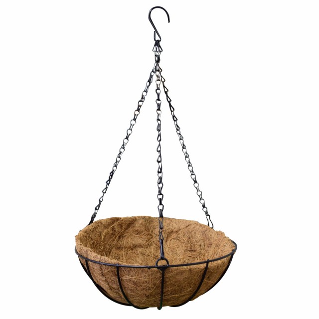 ハンギングバスケット 25cm 植木鉢 吊り鉢 ヤシ鉢 吊り下げ 寄せ植え
