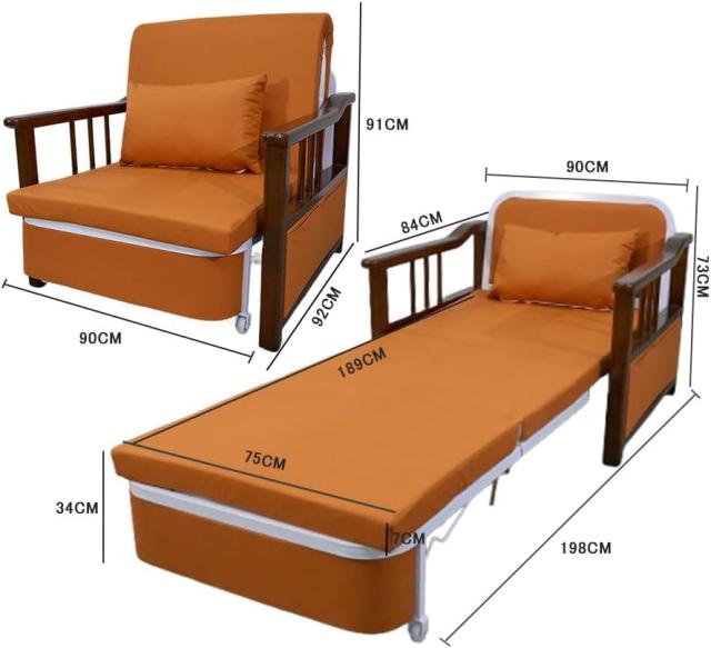 ソファベッド Sサイズ 組み立て式 1人掛け ソファーベッド1人