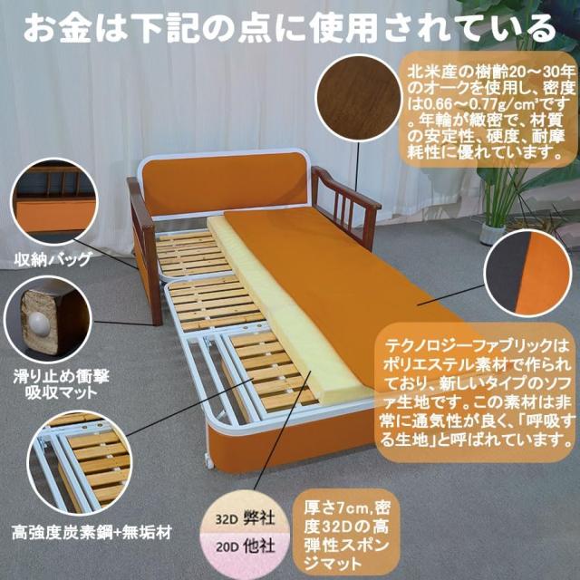 ソファベッド Sサイズ 組み立て式 1人掛け ソファーベッド1人