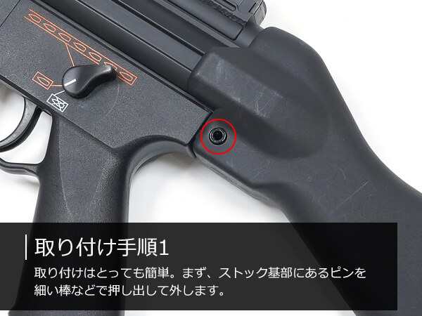 CYMA 電動ガン MP5用 スライドストック BK CY-HY114 | シーマ サバゲ