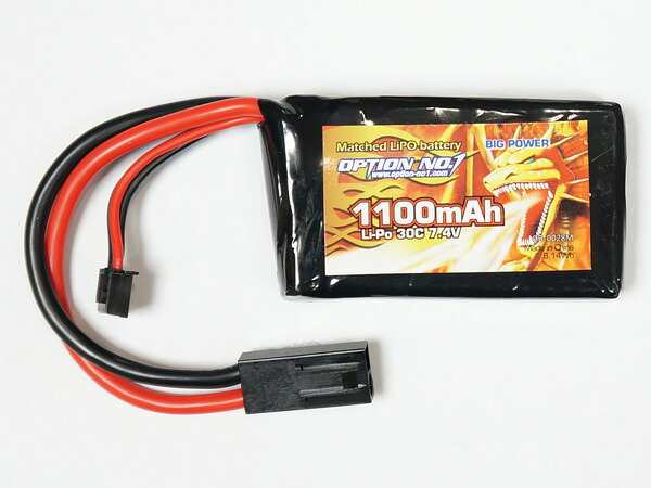 PEQタイプ対応 オプション No.1 リポバッテリー LiPo 1100mAh