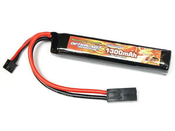 オプション No.1 リポバッテリー LiPo 1300mAh 7.4v ストックイン