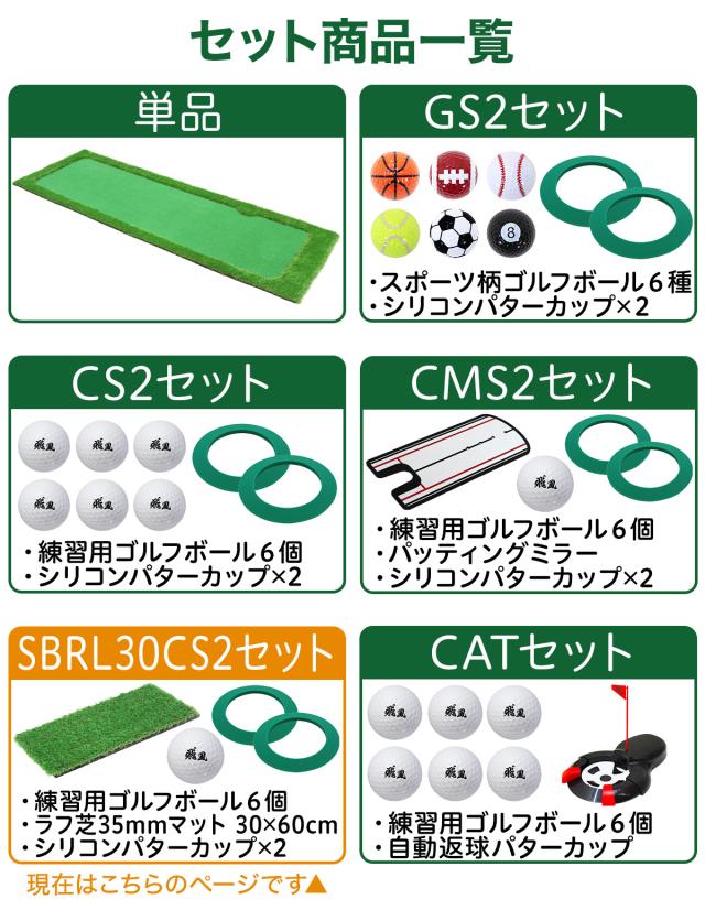 パターマット 300×100cm SBRL30CS2セット ゴルフ パター 練習 マット ゴルフマット パッティング パター練習 ラフ 大型 厚手 室内 屋外 アプローチ 練習用 人工芝 SBR Gシリーズ ゴルフボール ラフ芝マット_19