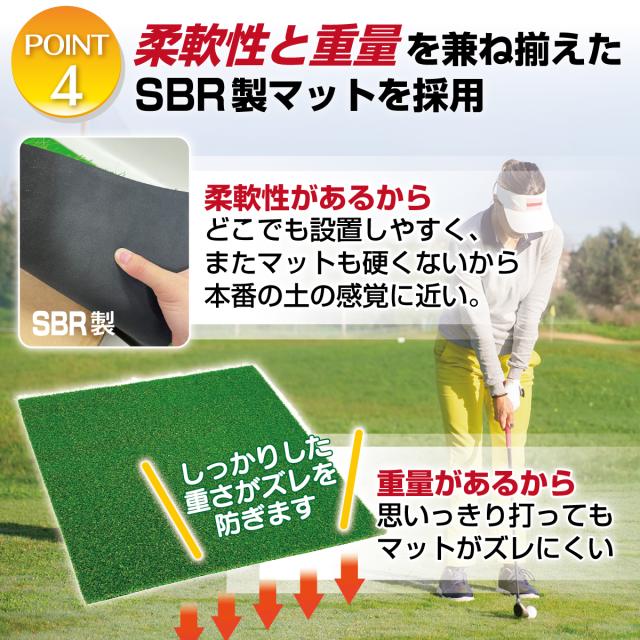 ゴルフマット 20mm ラフ芝 Gボールセット ゴルフ 練習 マット 100×100cm アイアン ショット アプローチ 練習用 Rough Turf 人工芝 室内 屋外 ラフ 芝生 ゴルフボール_11
