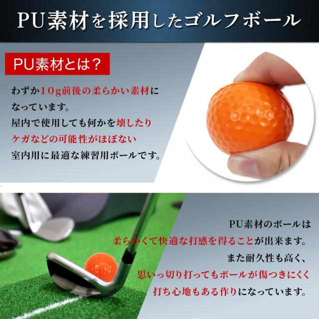 ゴルフマット 大型 100×130cm Pセット ゴルフ 練習 マット 素振り ドライバー スイング パター 練習器具 室内 屋外 人工芝 SBR_16