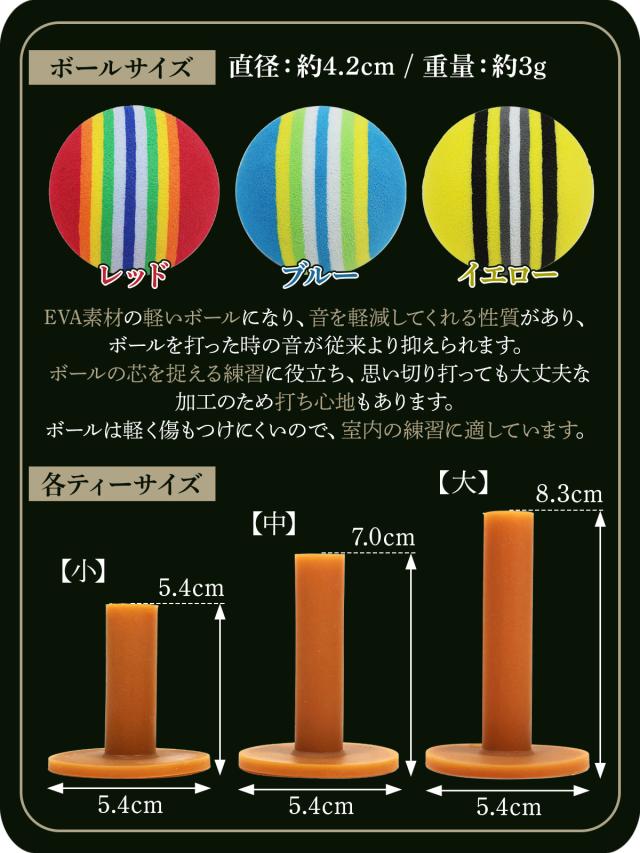 ゴルフマット 大型 100×150cm Eセット PGAプロ監修モデル ゴルフ 練習 マット 素振り スイング 練習用 屋外用 人工芝 PVC ゴルフティー ゴルフボール_18