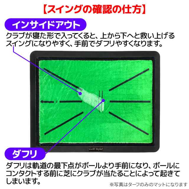 ポイント10倍】 ダフりチェック ゴルフマット 34×44cm Eセット ターフ