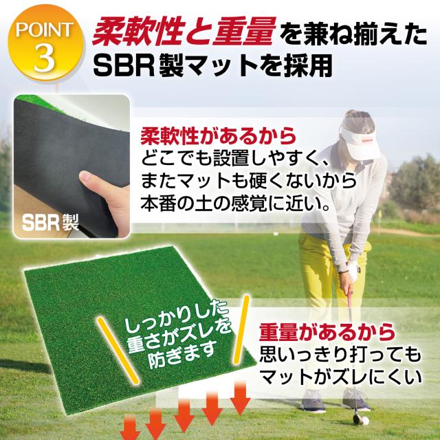 傾斜 ゴルフマット 100×100cm 20mm PGAプロと共同開発 特許取得
