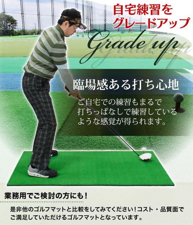 本格派 ゴルフマット TPR 100×150cm 6穴 単品 ゴルフ 練習用 マット 大型 人工芝 プロ 家庭用 室内 屋外_9