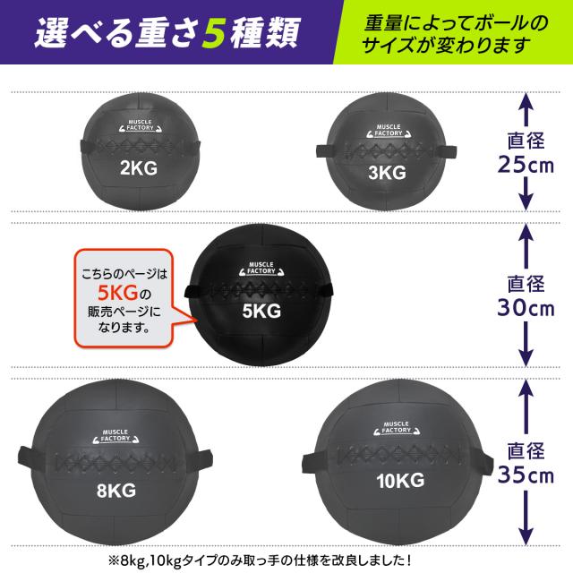 Winning メディシンボール (5kg／サイズφ31cm) KaRaDa Style メディシンボール 5kg スラムボール ウェイト