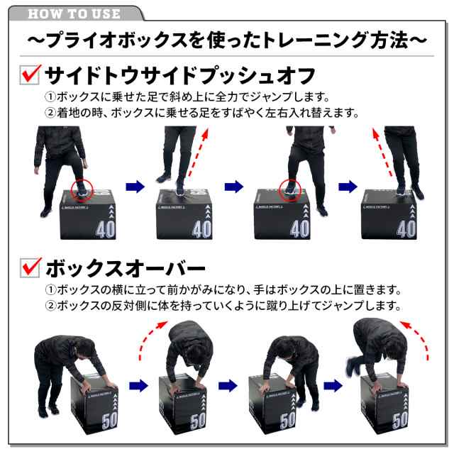 プライオボックス ソフト 40×50×60cm プライオメトリクス ボックス