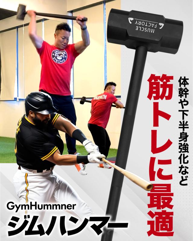 ジムハンマー 10kg ハンマー トレーニング ワークアウト トレーニング器具 ダンベル バーベル ウエイト パワー 野球 ゴルフ ラグビー スイング 筋トレ 体幹 瞬発力 全身運動 スポーツ スチール_14