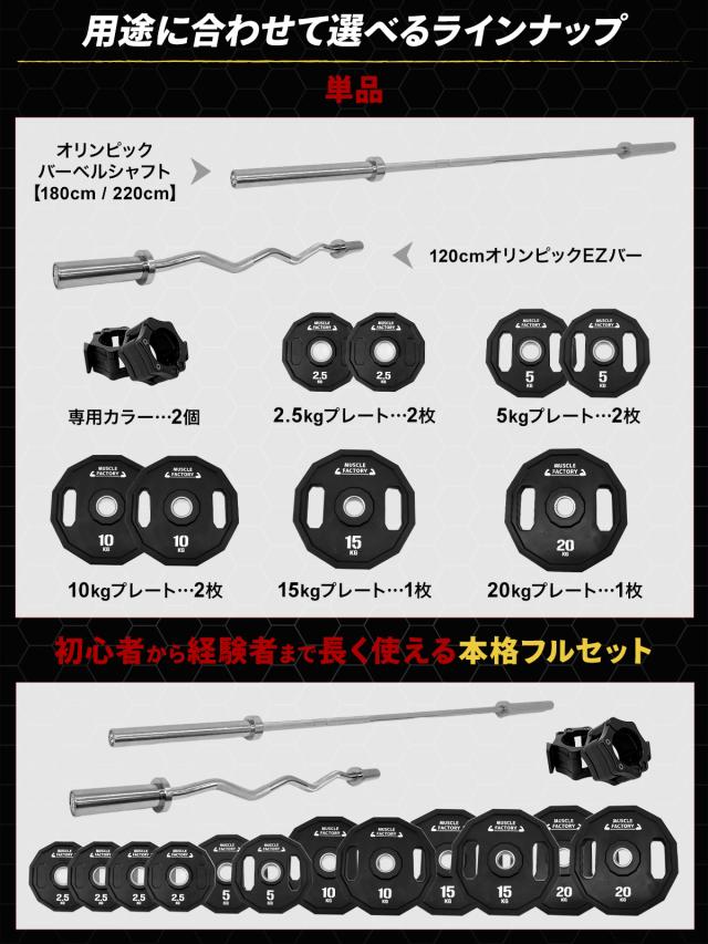 オリンピックバーベル シャフト 220cm 直径50mm 耐荷重500kg 高剛性 パワーラック対応 BIG3 スクワット ベンチプレス デッドリフト トレーニング ジム 自宅 筋トレ 単品_11