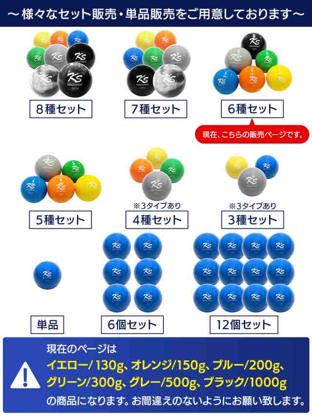 KaRaDaStyle プライオボール 6種セット 野球 球速アップ トレーニング 