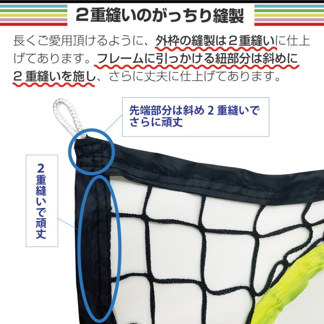 サッカーネット 的当てネット フリスビー ネット 2×2m サイズ 子供