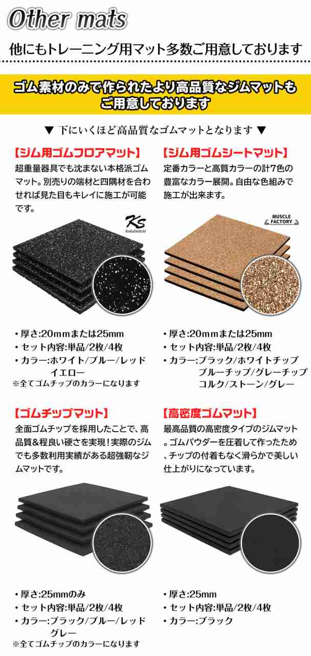 ホームジム フロアマット 厚さ1cm 60×60cm 8枚セット ジム 防音 ゴム マット 衝撃吸収 振動吸収 ジョイントマット トレーニング  エクサの通販はau PAY マーケット - 地球問屋 | au PAY マーケット－通販サイト