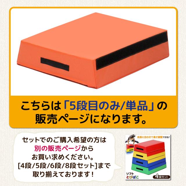 跳び箱　五段　カラフル 跳び箱 五段 カラフル カラー跳び箱5段(指導ライン入り