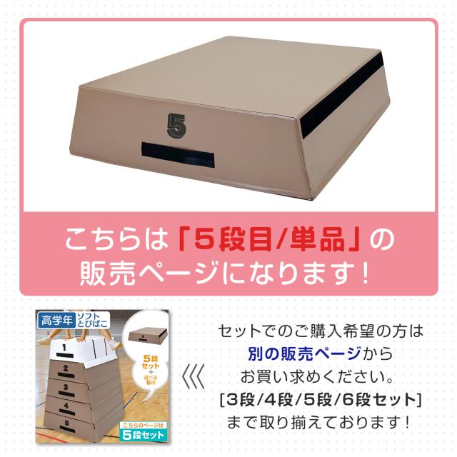 跳び箱 5段目のみ 単品 室内 子供 高学年向け ソフト 飛び箱 とび箱 ジョイント式 小学生 指導ライン 高重量 運動 自宅 子ども 室内 家庭用_1