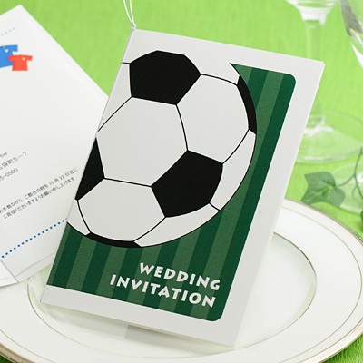 招待状 手作りセット サッカー スポーツ 結婚式 ペーパーアイテム テンプレート付の通販はau Pay マーケット 結婚式アイテム ギフトのお店 ファルベ