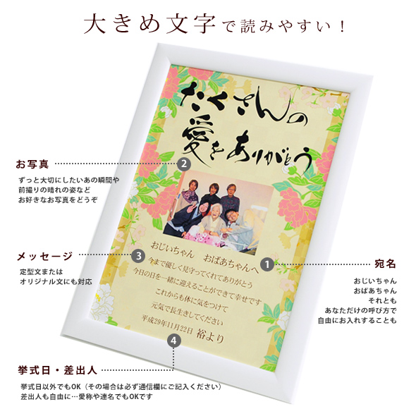 おじいちゃん おばあちゃんへ贈る感謝ボード 石楠花 祖父母へのプレゼント の通販はau Pay マーケット 結婚式アイテム ギフトのお店 ファルベ