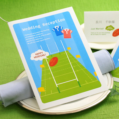席次表 完成品 印刷込 ラグビー 結婚式 ペーパーアイテム プロフィール込の通販はau Wowma 結婚式アイテム ギフトのお店 ファルベ