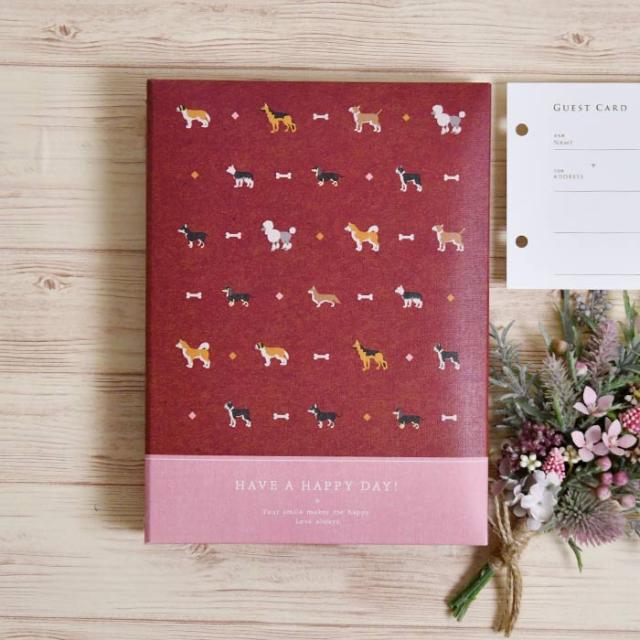 芳名帳 ゲストブック グラフィックゲストブック ドッグ 結婚式の通販はau Pay マーケット 結婚式アイテム ギフトのお店 ファルベ