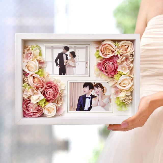 即日出荷 お花アレンジ付フォトフレーム 選べる２color 結婚式 両親へのプレゼント 両親贈呈品の通販はau Pay マーケット 結婚式アイテム ギフトのお店 ファルベ