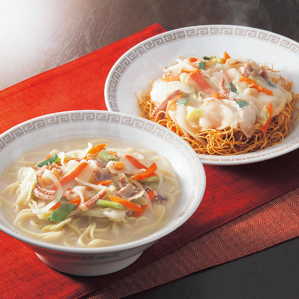 【送料無料】長崎 海鮮具入りちゃんぽん・皿うどん詰合せ | ギフト プレゼント お取り寄せ お土産 HIS |の通販は 7,413円