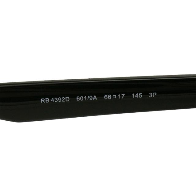 【新品】レイバン RB4392D 601/9A 66サイズ 偏光レンズ ブラック 新品】レイバン RB4392D 601/9A 66サイズ 偏光レンズ ブラック