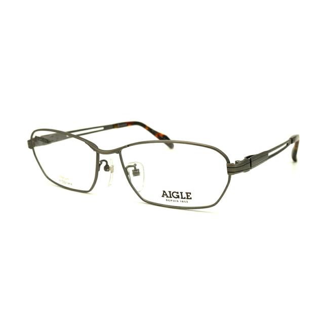 大きいサイズ メガネ AG-1143 col.2 60mm エーグル AIGLE チタン フレーム BIG ワイド 大きい顔 大柄_2
