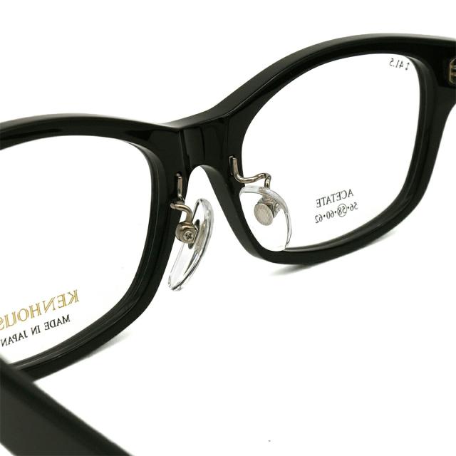 大きいサイズ 美肌ケア ダテメガネ KH-100 col.1 58mm 60mm ケンハウス KENHOUSE UVカット 近赤外線カット 大きい顔_9