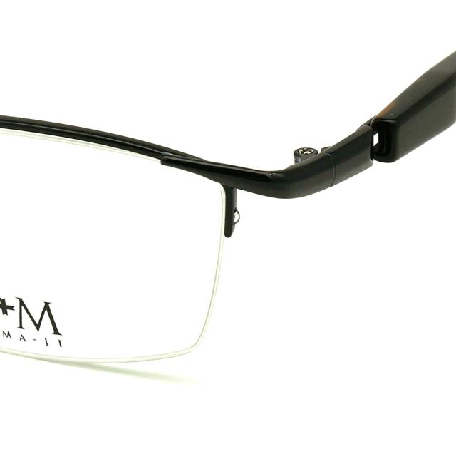 大きいサイズ メガネ PM-201 col.3 60mm +M プラスエム BIGサイズ