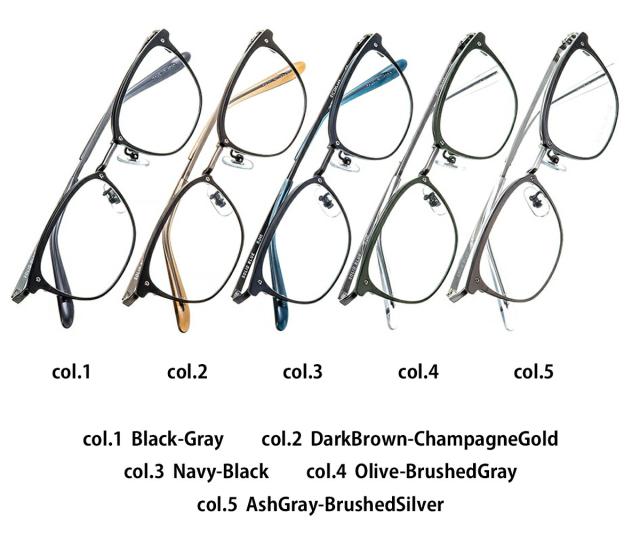 ソリッドブルー メガネ S-245 5色 51mm SOLID BLUE 日本製 鯖江