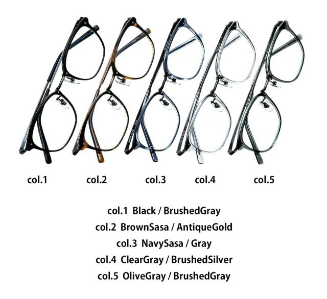 SAMURAI SHO サムライショウ メガネ SS-JR605 col.2 57mm ブラックササ