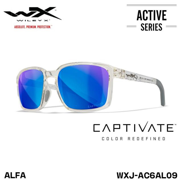 ワイリーエックス アルファ 偏光 サングラス WXJ-AC6ALF09 WILEY X WX ALFA 09 キャプティベイト ブルーミラー 日本仕様