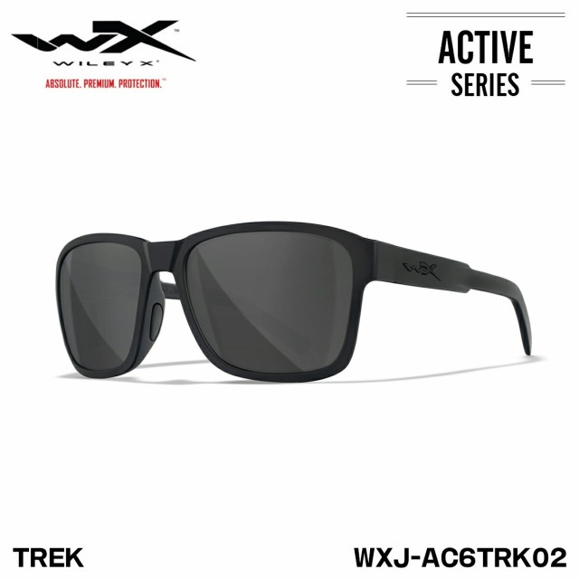 ワイリーエックス トレック サングラス WXJ-AC6TRK02 WILEY X WX TREK 02 Black Ops マットブラック スモークグレー 日本仕様