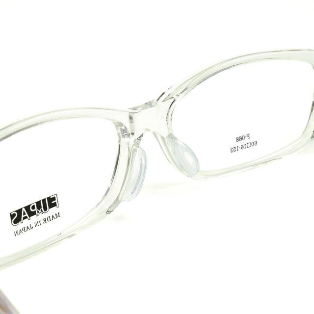 大きいサイズ 伊達 ダテメガネ F-068 col.13 60mm フーパス FU×PAS BIG