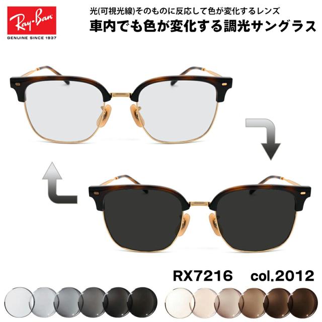 レイバン 可視光調光 サングラス RX7216 (RB7216) 2012 51mm Ray-Ban NEW CLUBMASTER ニュークラブマスター アートEX UVカット